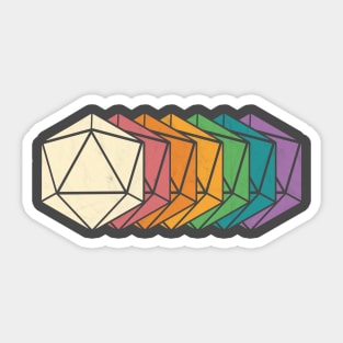 Prismatic D20 Sticker